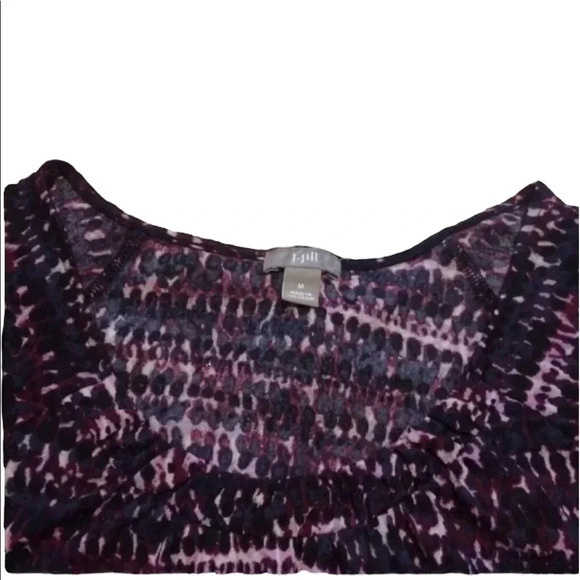 J. Jill Short Sleeve T-Shirt Top Blouse Tunic Size Medium - Picture 5 of 6